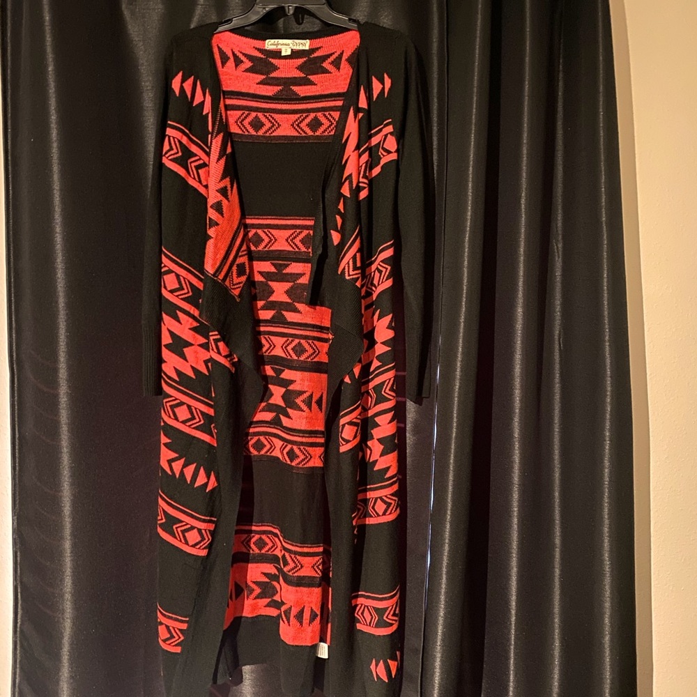 Tribal print duster